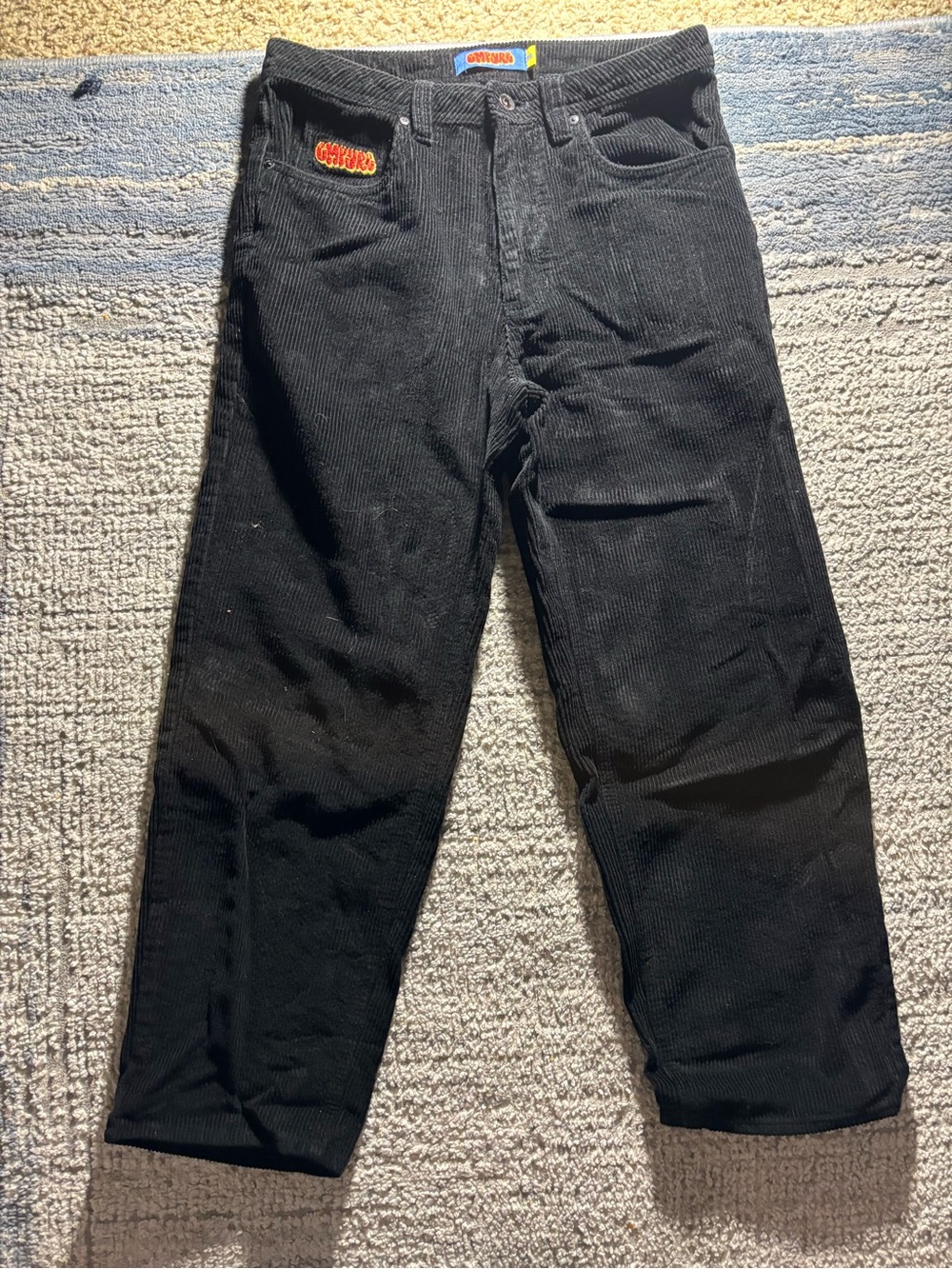 Empyre Black Corduroy Relaxed Men’s Jeans